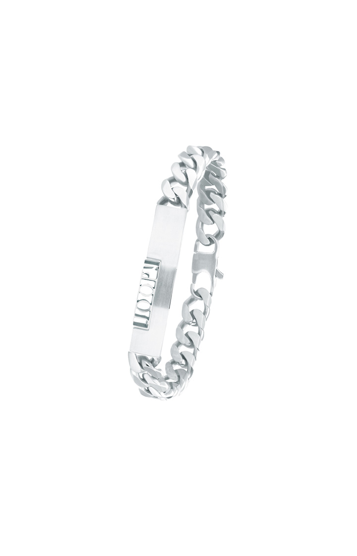 Panzer-Armband in Silber