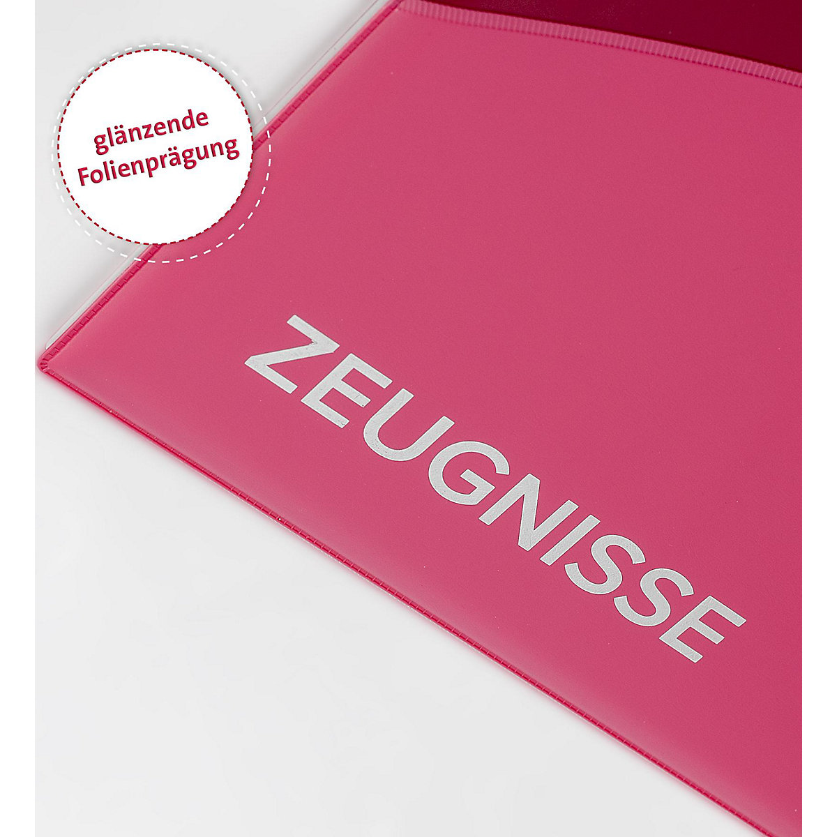 Zeugnismappe Duo rosa, A4, 12 Einlagen