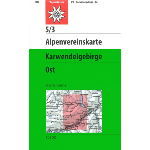 DAV Alpenvereinskarte 05/3 Karwendelgebirge Ost 1 : 25 000 - Wanderkarte