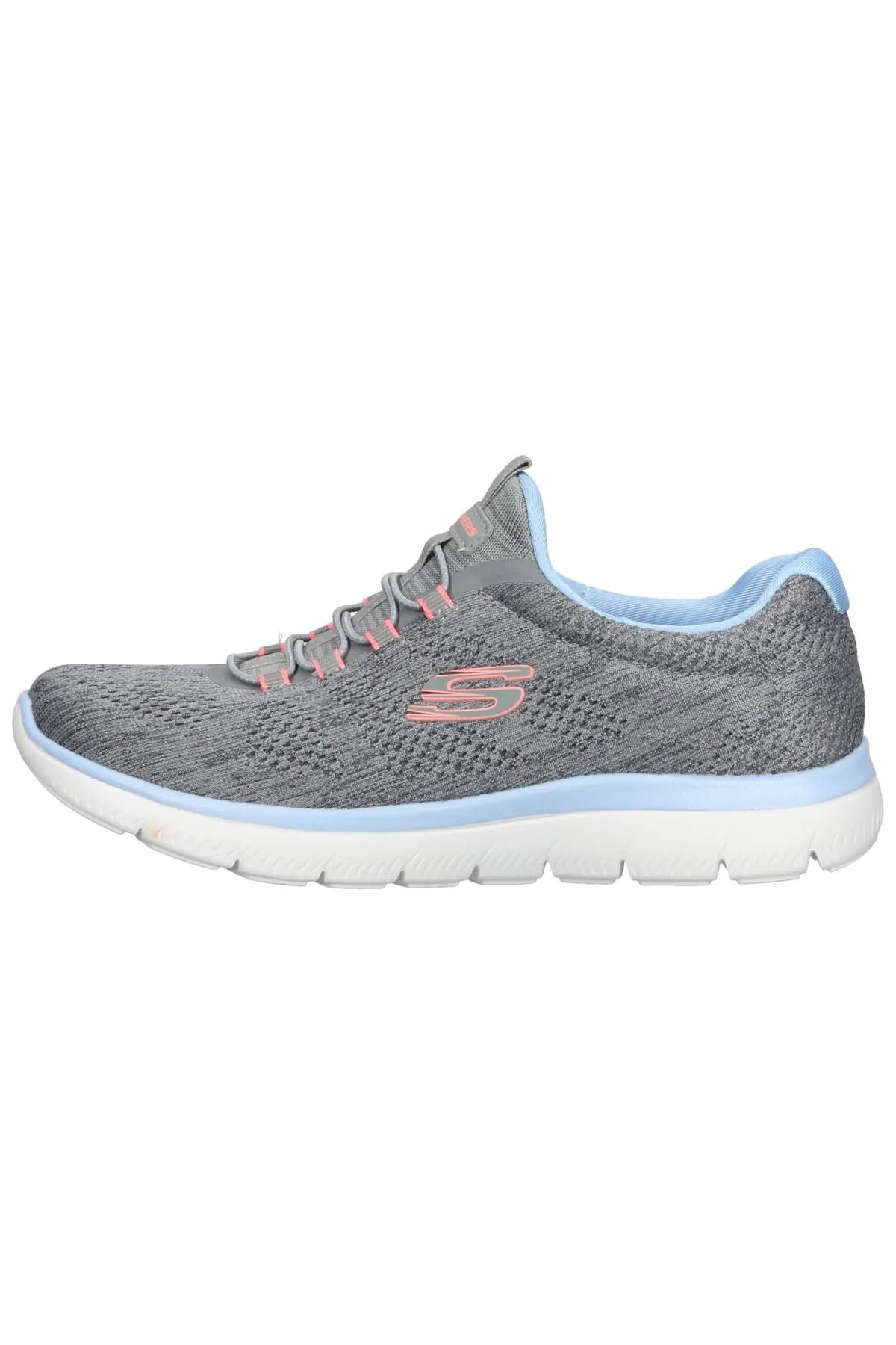 SKECHERS  Sneaker - Grau - Flacher Absatz