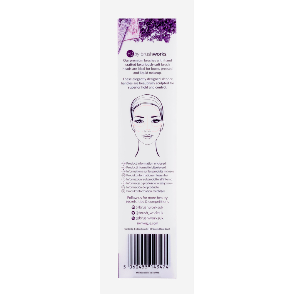 Brushworks Pinceau Fuselé HD Accessoire de maquillage