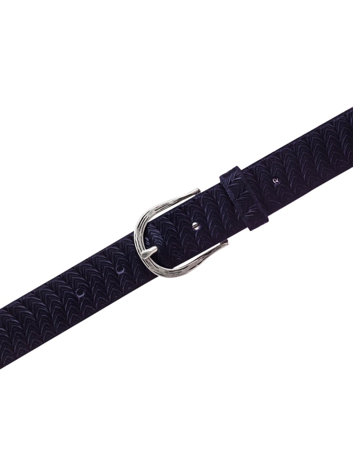 b.belt Gürtel Leder in navy günstig kaufen