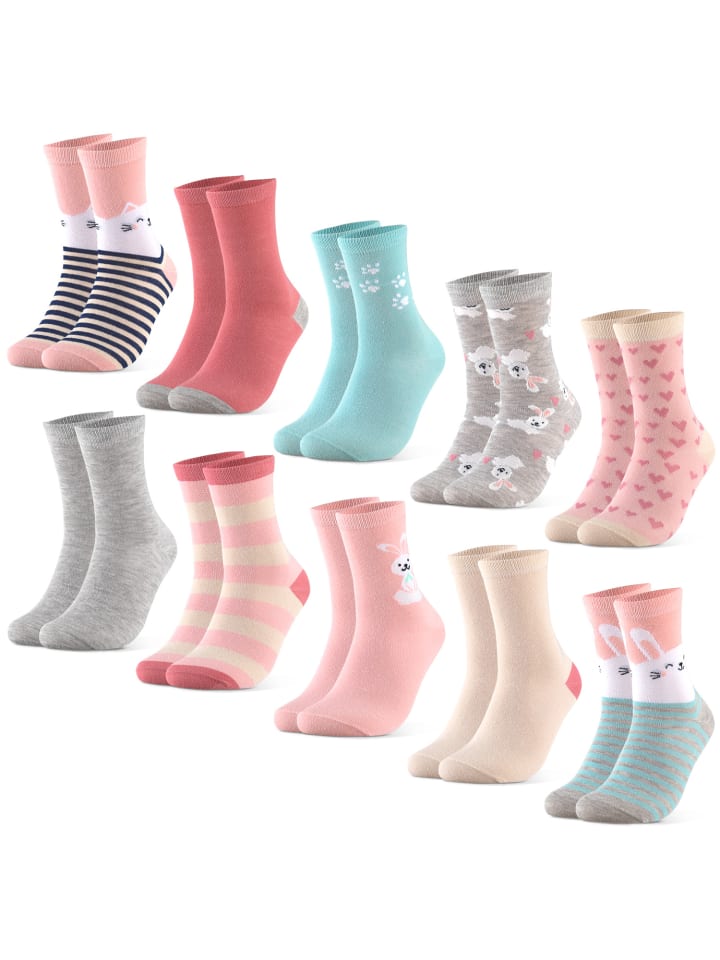 Occulto 10er Pack Motiv Socken Fantasia in Pink günstig kaufen