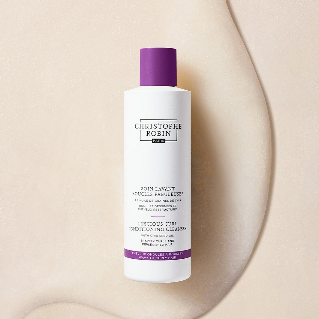 Tratament de curățare Christophe Robin Fabulous Curls cu ulei de semințe de chia