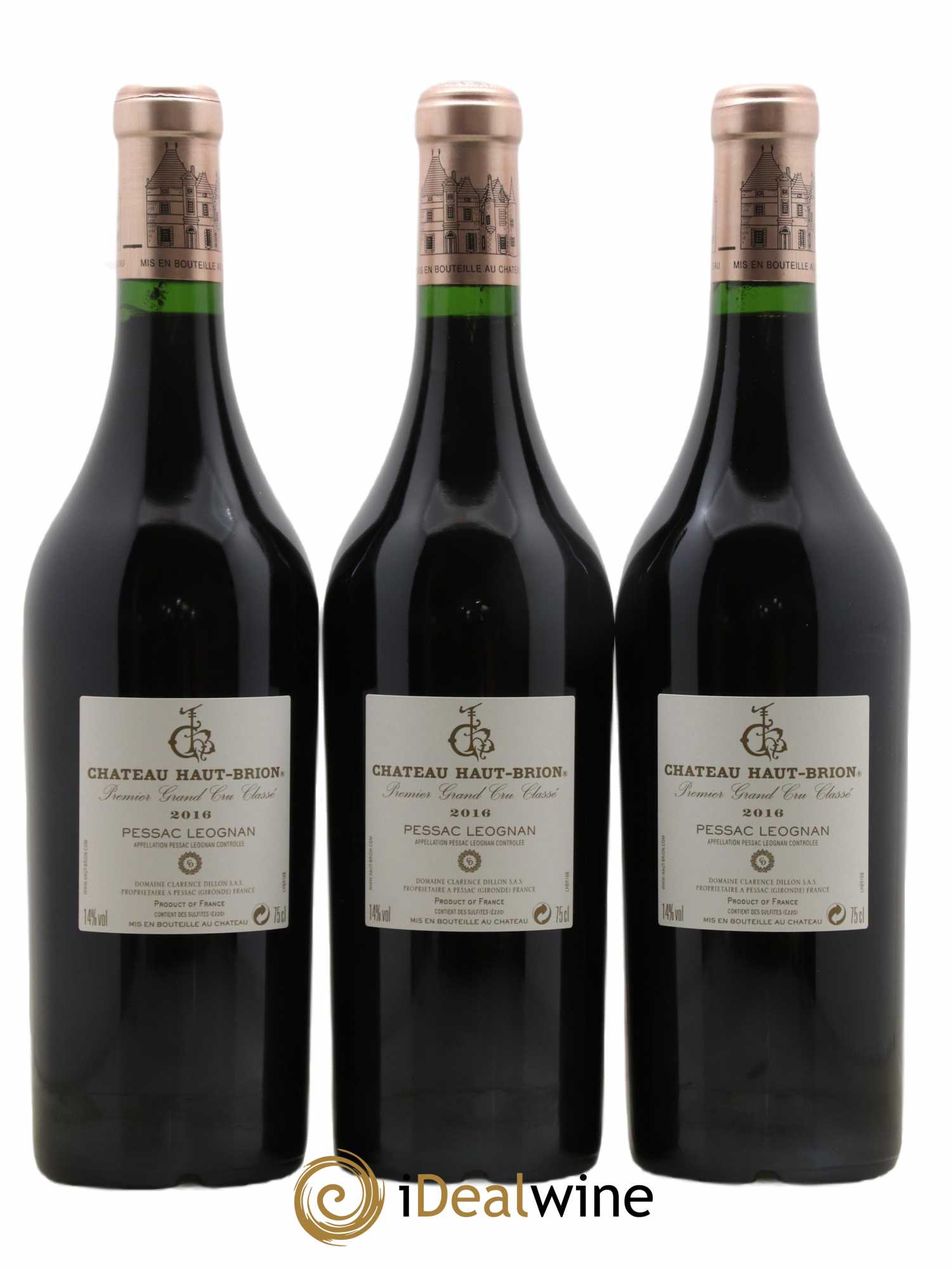 Château Haut Brion 1er Grand Cru Classé  2016 - Lot de 6 Bouteilles