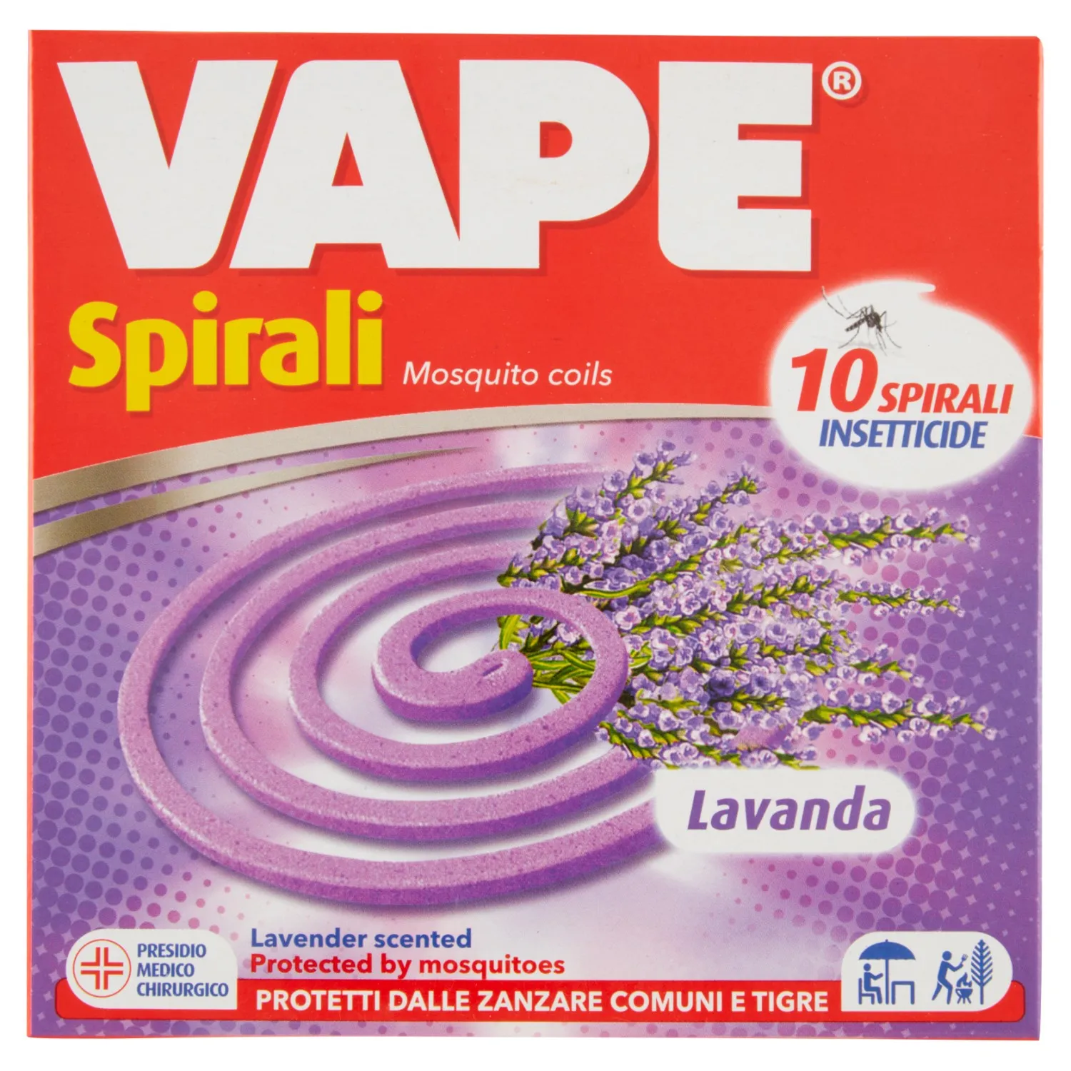 Cassa Mista Spirali Profumate Assortite Lavanda/Citronella/Geranio