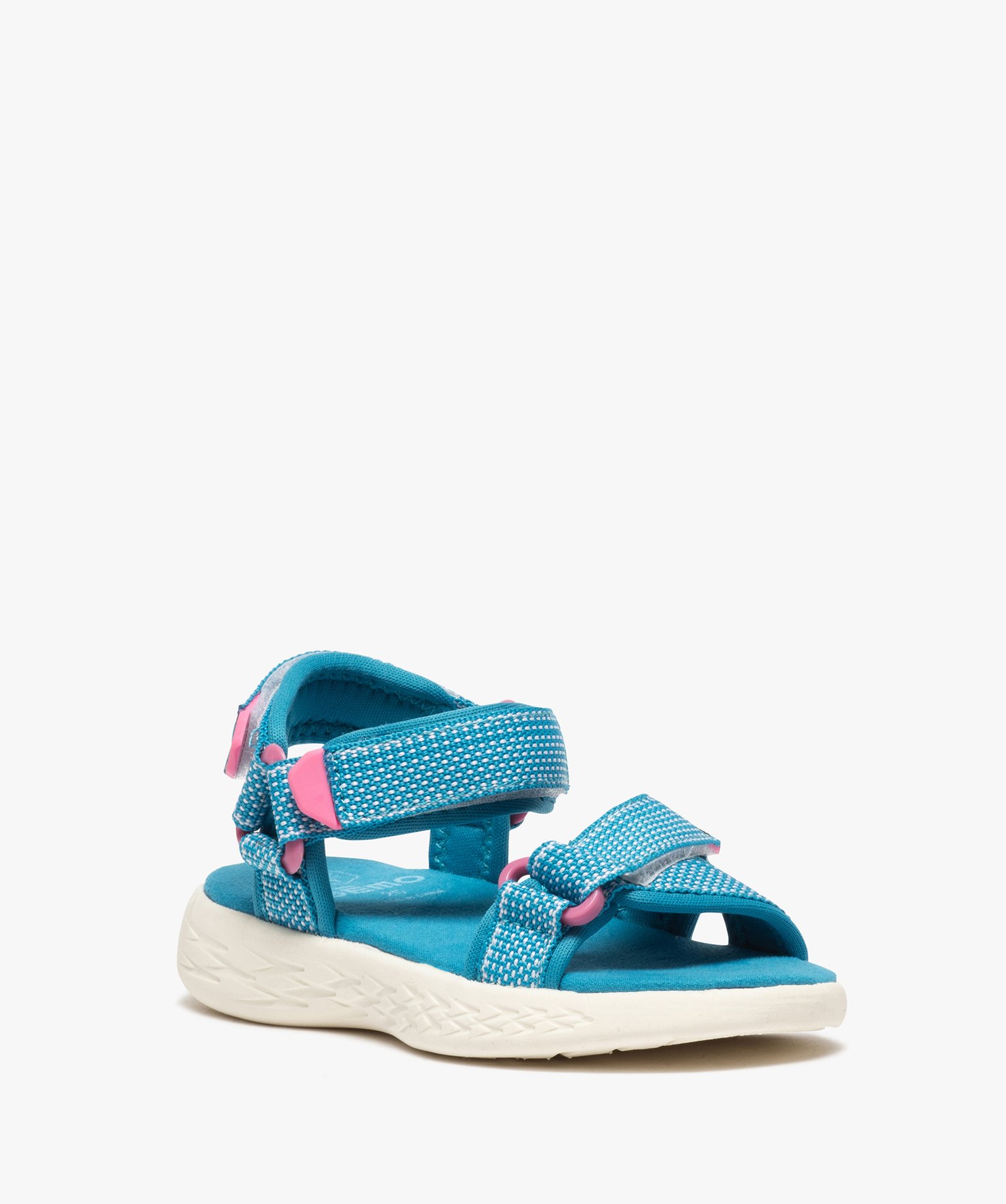 Sandales sport fille à brides scratch vert | GEMO