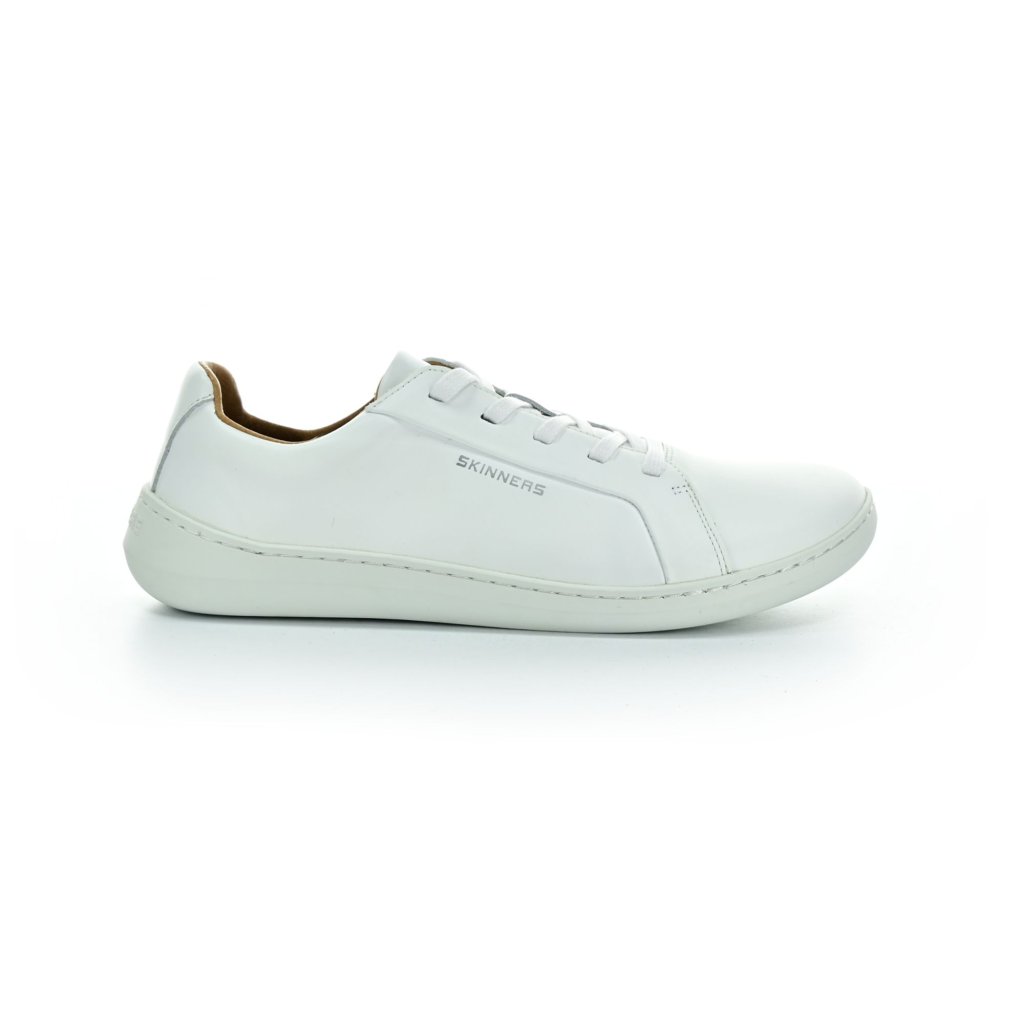 Skinners Moonwalker Leather White Barfußschuhe