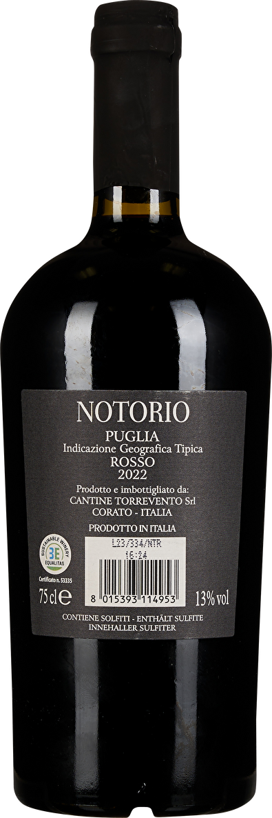 Torrevento Notorio Rosso Puglia 2022