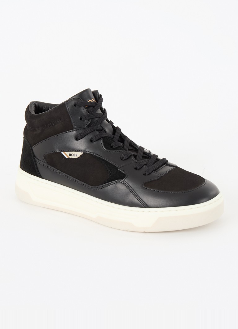 HUGO BOSS Baltimore suede sneaker with leather details