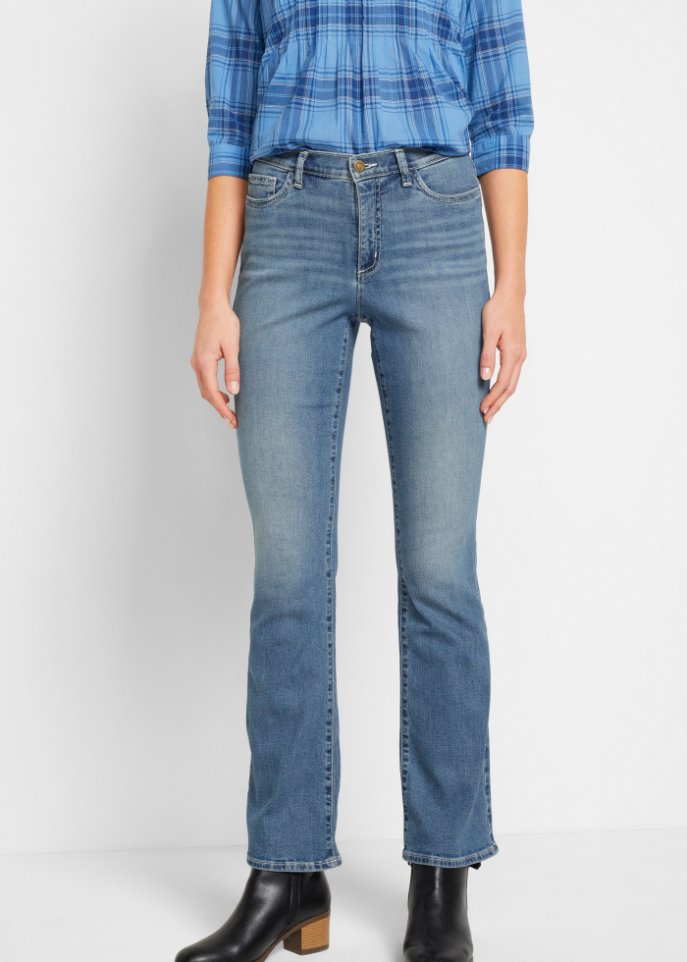 Stretch- Jeans aus Bio-Baumwolle, Bootcut
