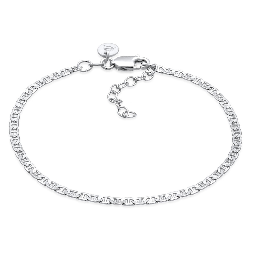 Elli PREMIUM Elli PREMIUM Bracelet Chaîne d'haltères pour dames ajustable Basic Minimal Trend  Bracelet