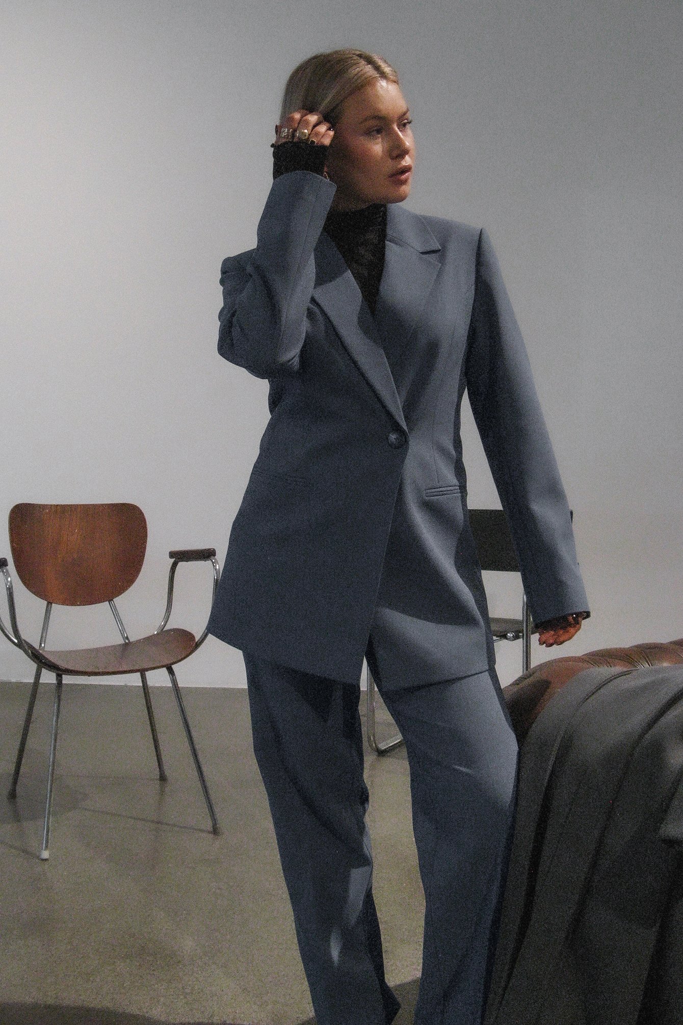 Fitted Overlap Blazer