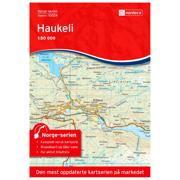 Nordeca - Haukeli - Wanderkarte