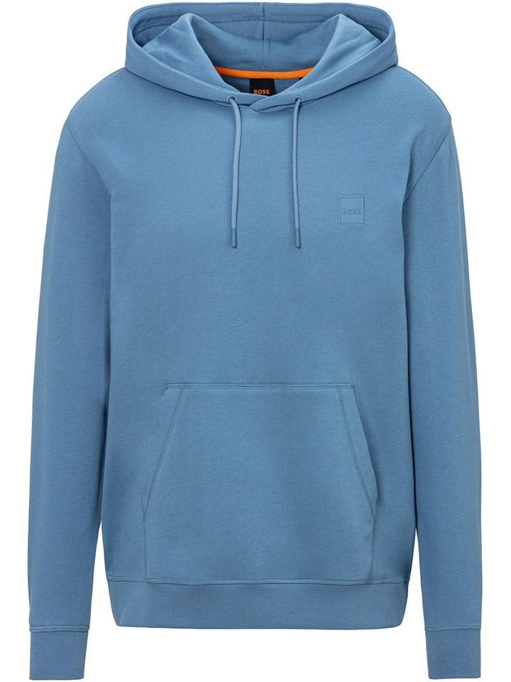 BOSS Orange Hoodie in Blau günstig kaufen