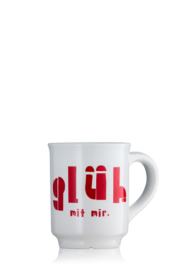 'Glüh' Mit Mir' - Keramik-Tasse Kurfürstenkellerei