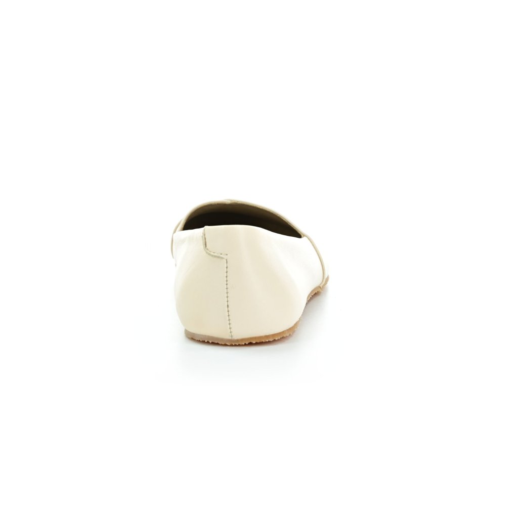 Shapen Peony Beige Wide Barfuß-Ballerinas