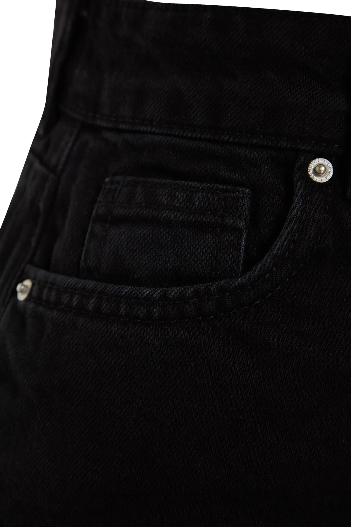 Trendyol Collection  Schwarzer geschlitzter Maxi-Jeansrock TWOSS23ET00290