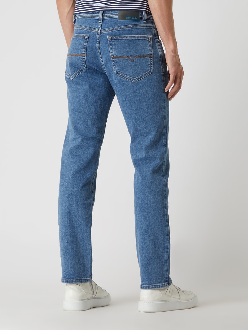 Straight Fit Jeans mit Bio-Baumwolle Modell 'Dijon' in jeans