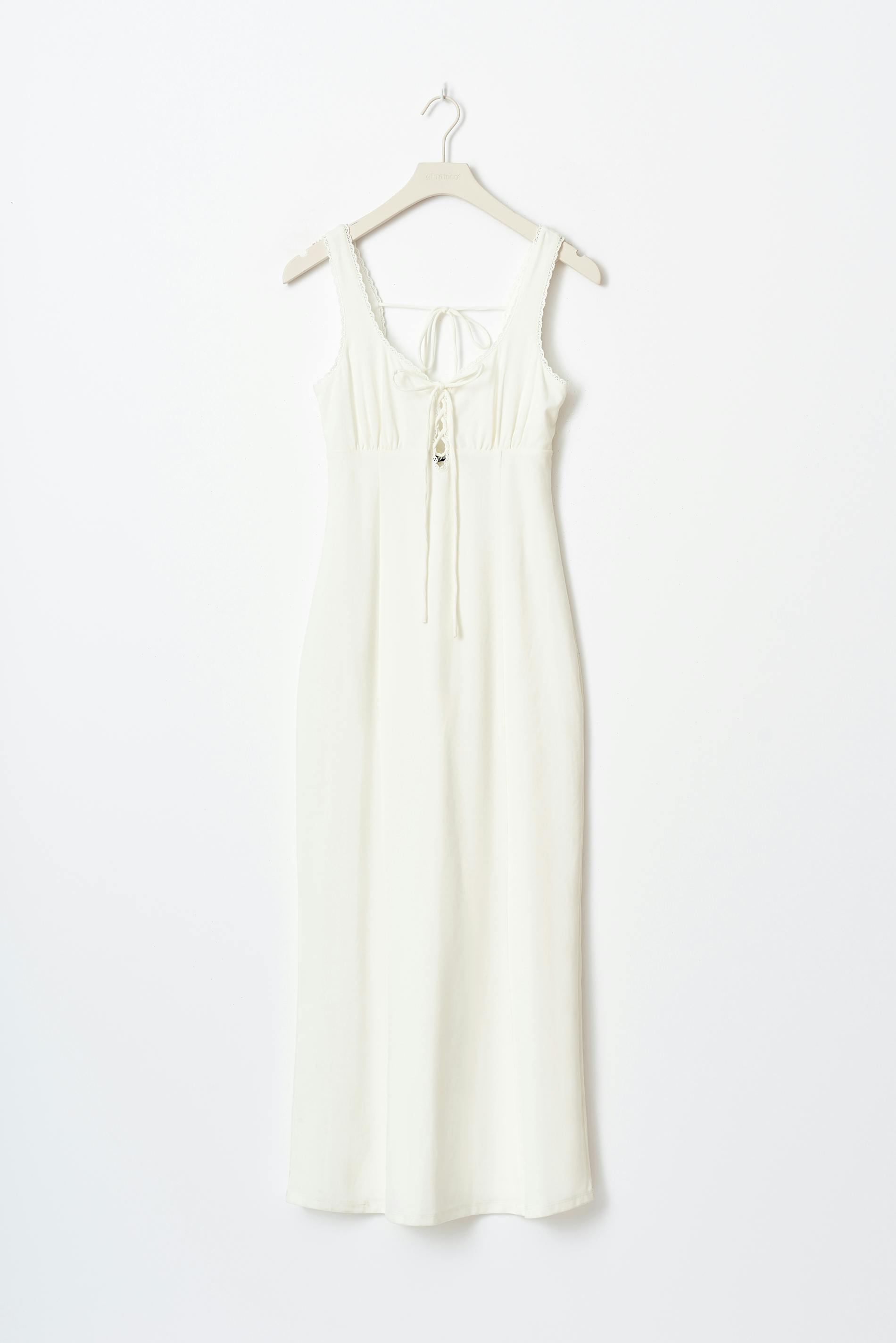 Lacing midi dress