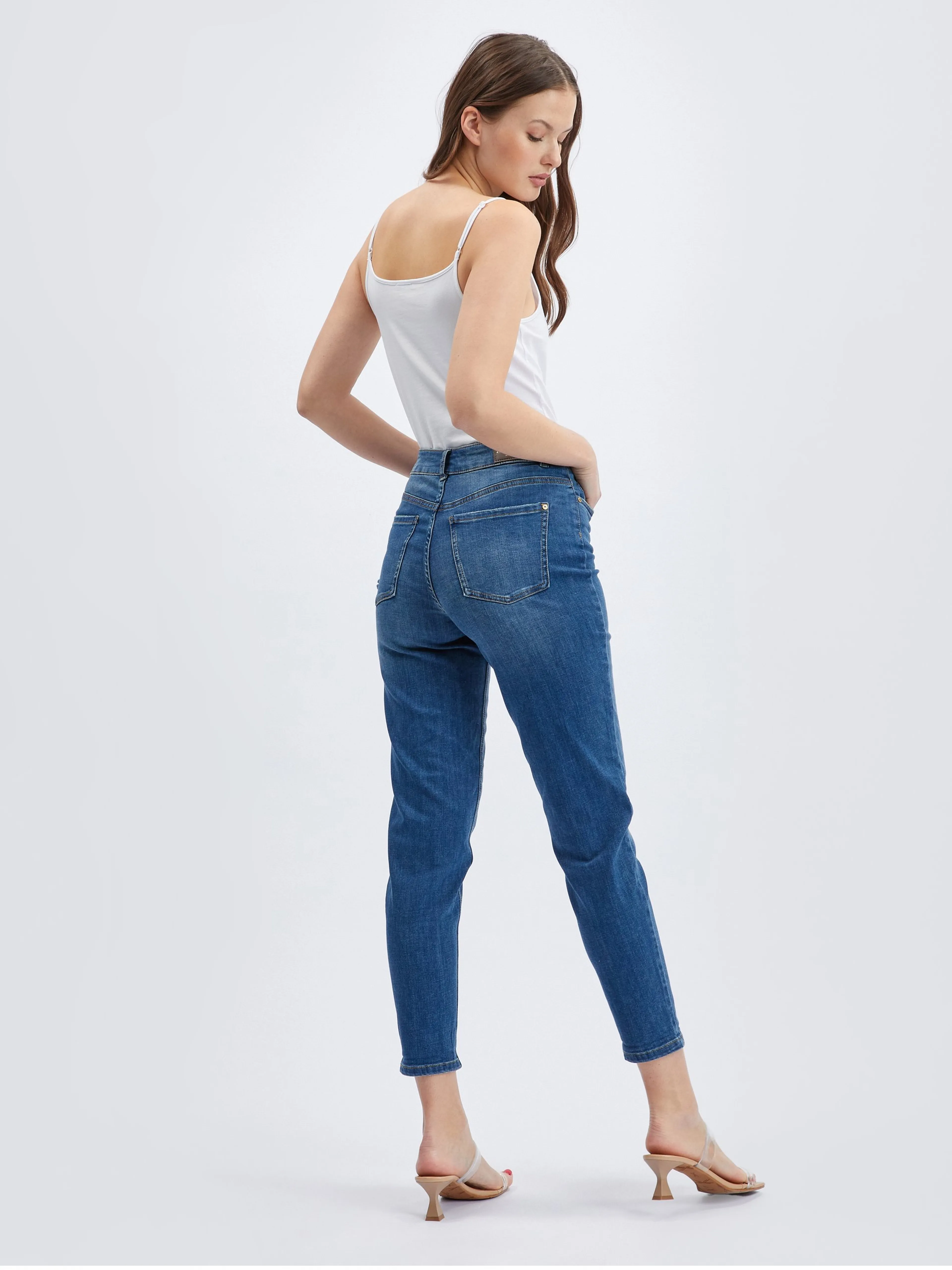Dunkelblaue Mom-Jeans für Damen ORSAY