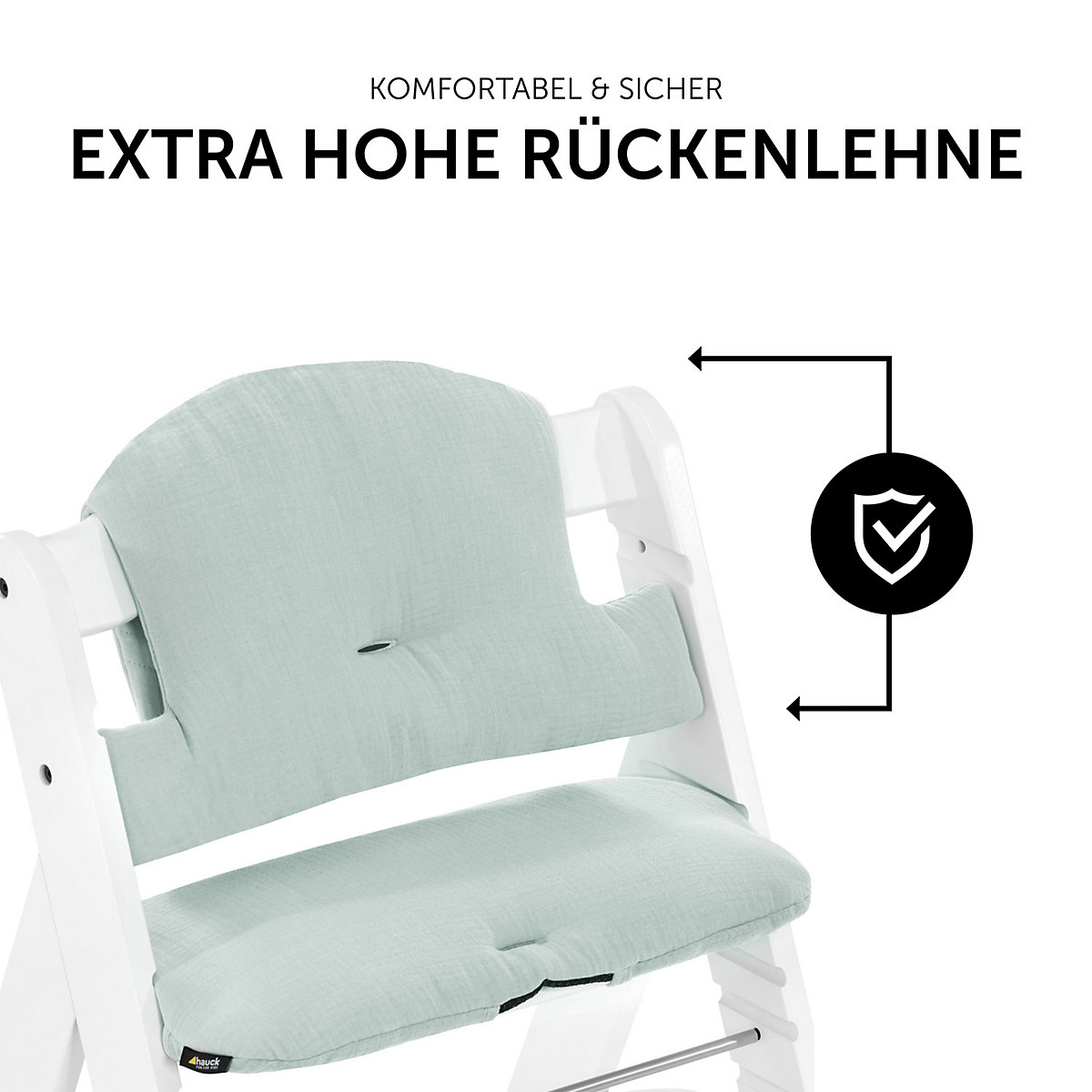 Sitzauflage Alpha Highchair Pad Select, Musselin Mint