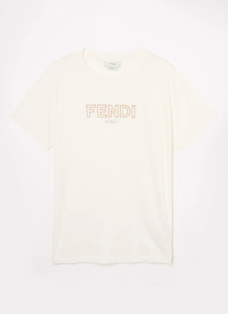 Fendi T-shirt with logo embroidery