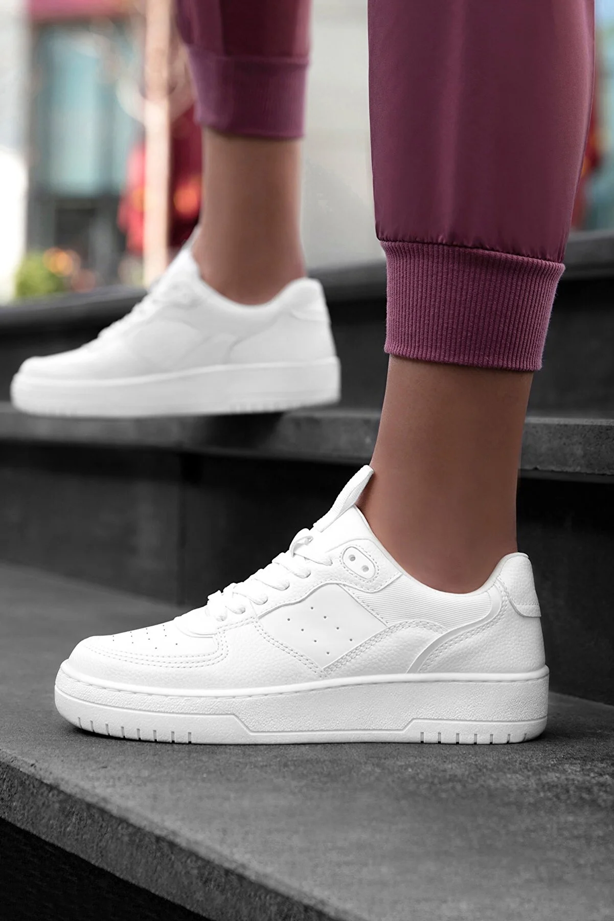 DARK SEER  Ds Alley Full White Damen-Sneaker