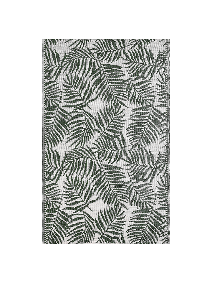 Beliani Outdoorteppich KOTA in Grün/Weiß - (W) 120 x (H) 0.5 x (L) 180 cm günstig kaufen onesize