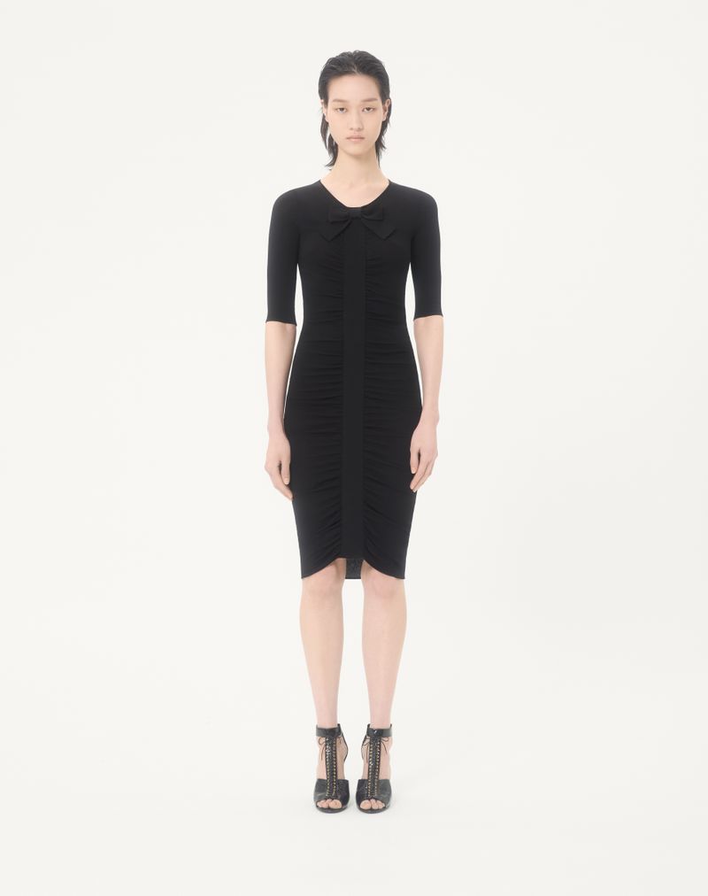 Vestido midi de tricô