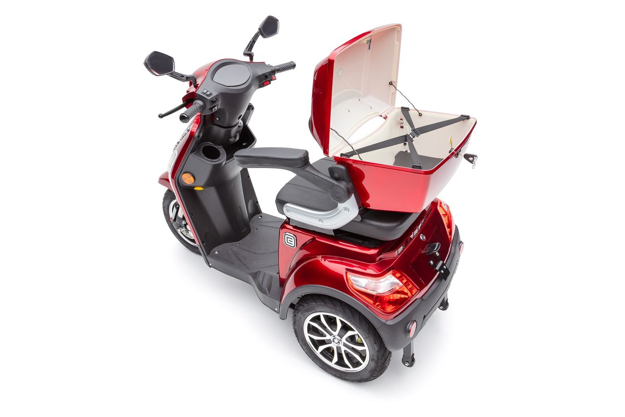 Econelo Elektro Dreirad Roller J1000 Lithium Rot