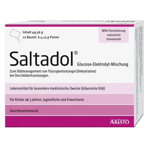 Saltadol Glucose Elektrolyt Mischung  12 St  Pulver zur Herstellung einer Lösung zum Einnehmen