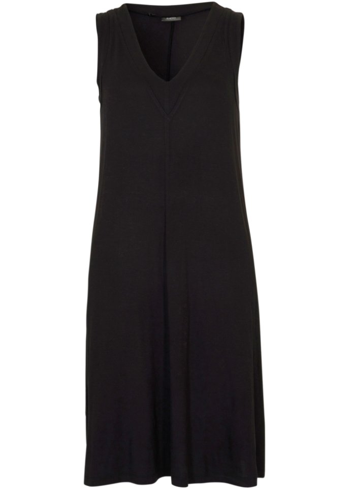 Lockeres Hängerkleid mit V-Ausschnitt