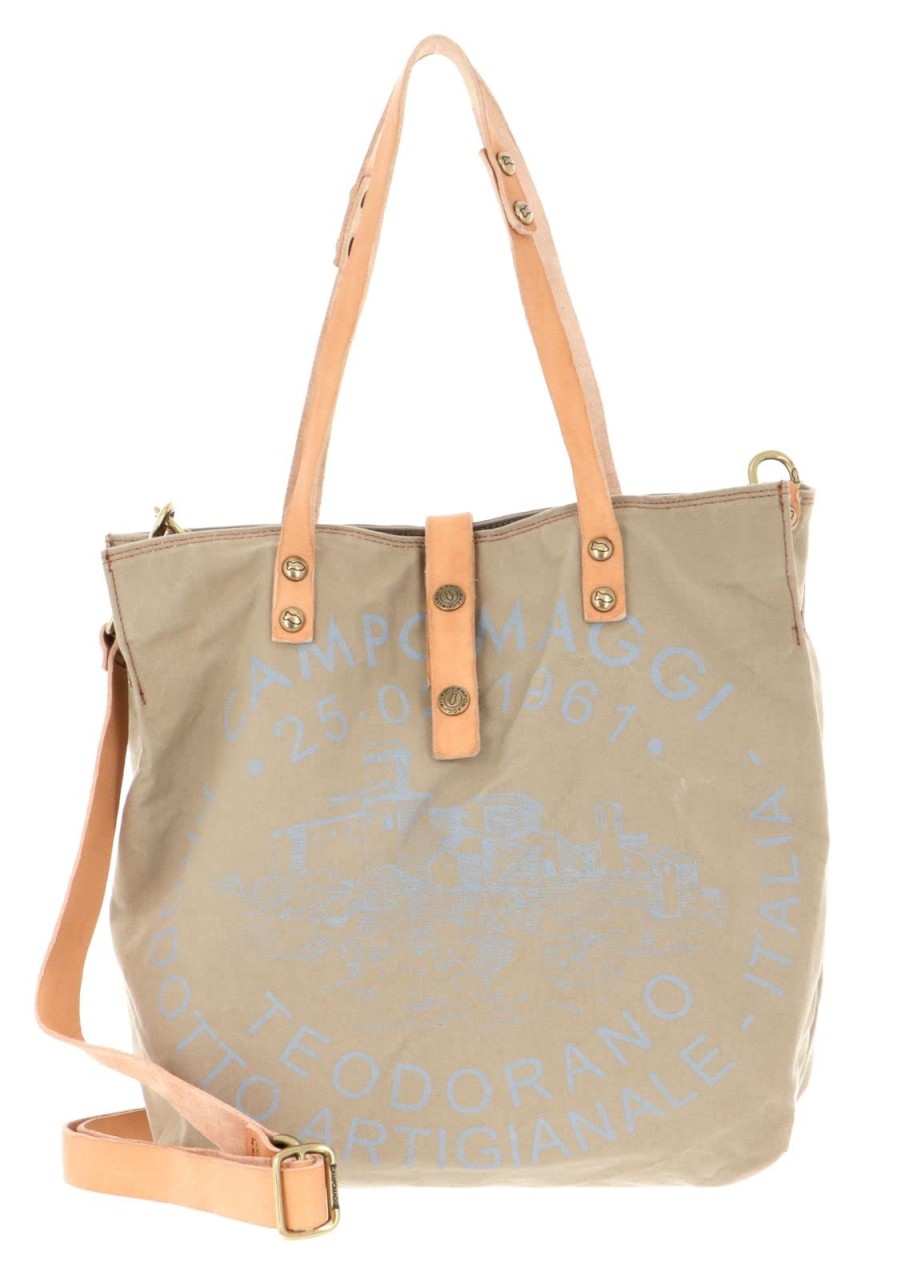 CAMPOMAGGI Handtaschen blau Canvas Shopper Long Handles