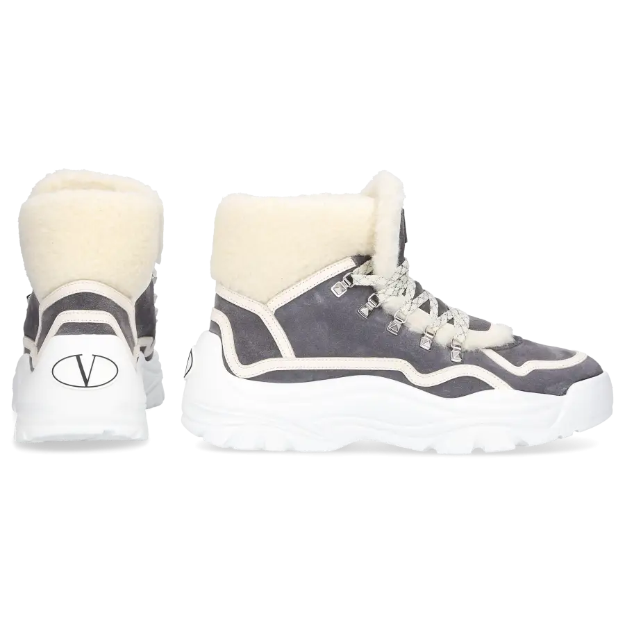 Valentino Garavani - Stiefeletten 1W2S0 Gefüttert - grau