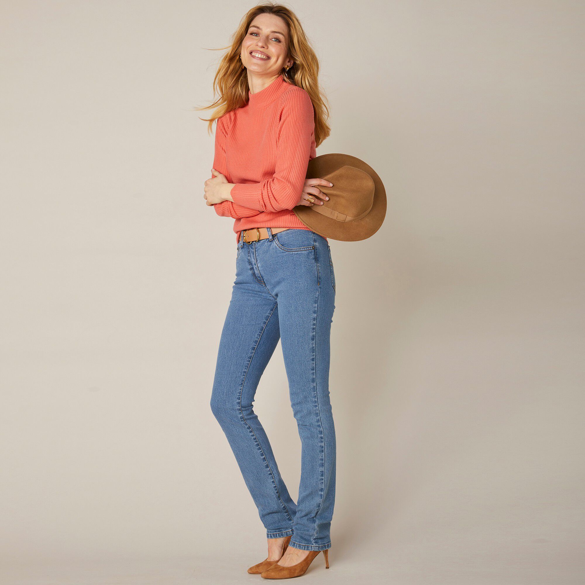 Jean coupe droite stretch