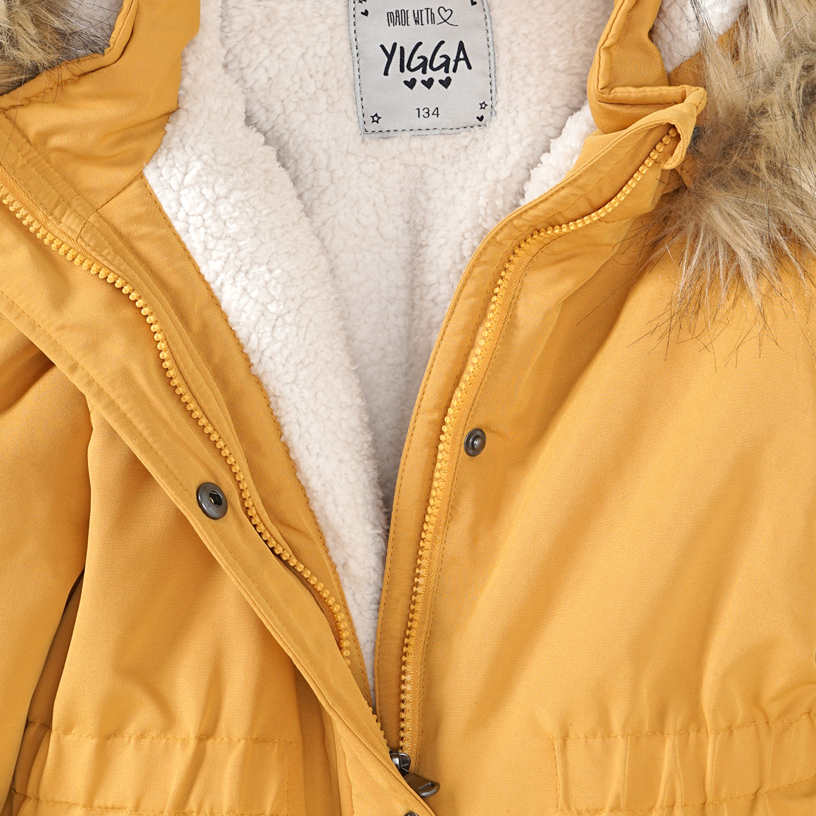 Mädchen Parka in Trendfarbe