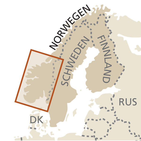 RKH WMP NORWEGEN SÜD - Straßenkarte