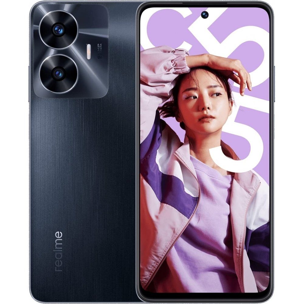 Realme C55 128 GB / 6 GB - Smartphone - rainy night Smartphone (6,7 Zoll, 128 GB Speicherplatz)