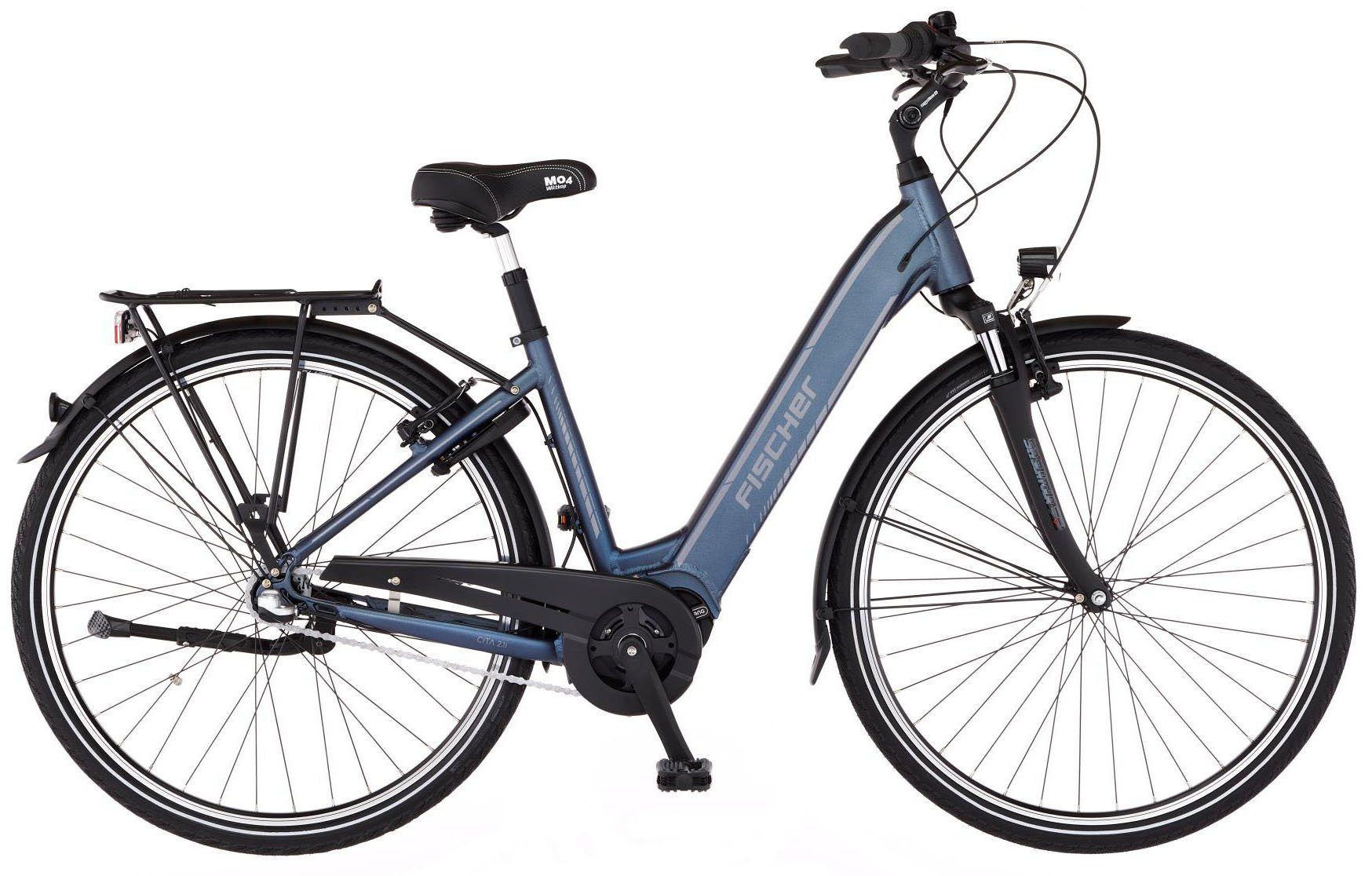 FISCHER Fahrrad E-Bike CITA 2.1i 418, 3 Gang, Nabenschaltung, Mittelmotor, 418 Wh Akku