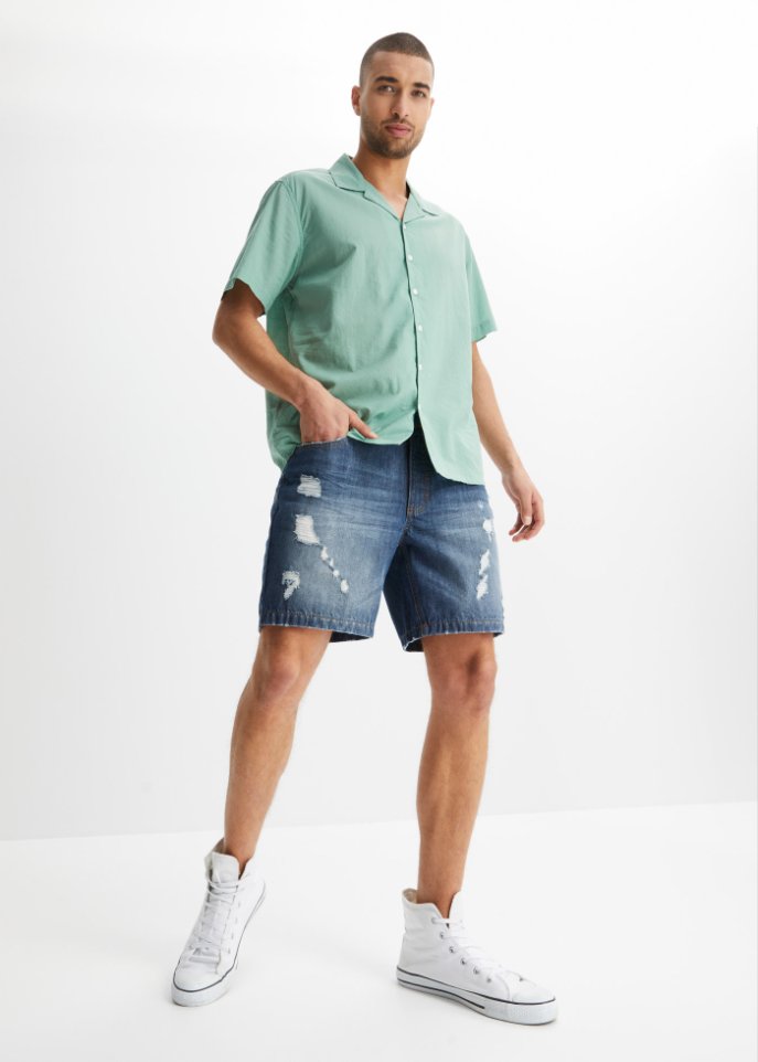 Long-Jeans-Shorts, Loose Fit