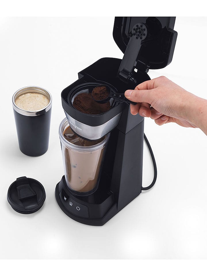 Petra 2in1-Eiskaffee-Maschine in Schwarz/ Silber günstig kaufen onesize