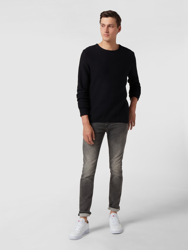 Slim Fit Jenas aus Sweat Denim Modell 'Loom' in mittelgrau