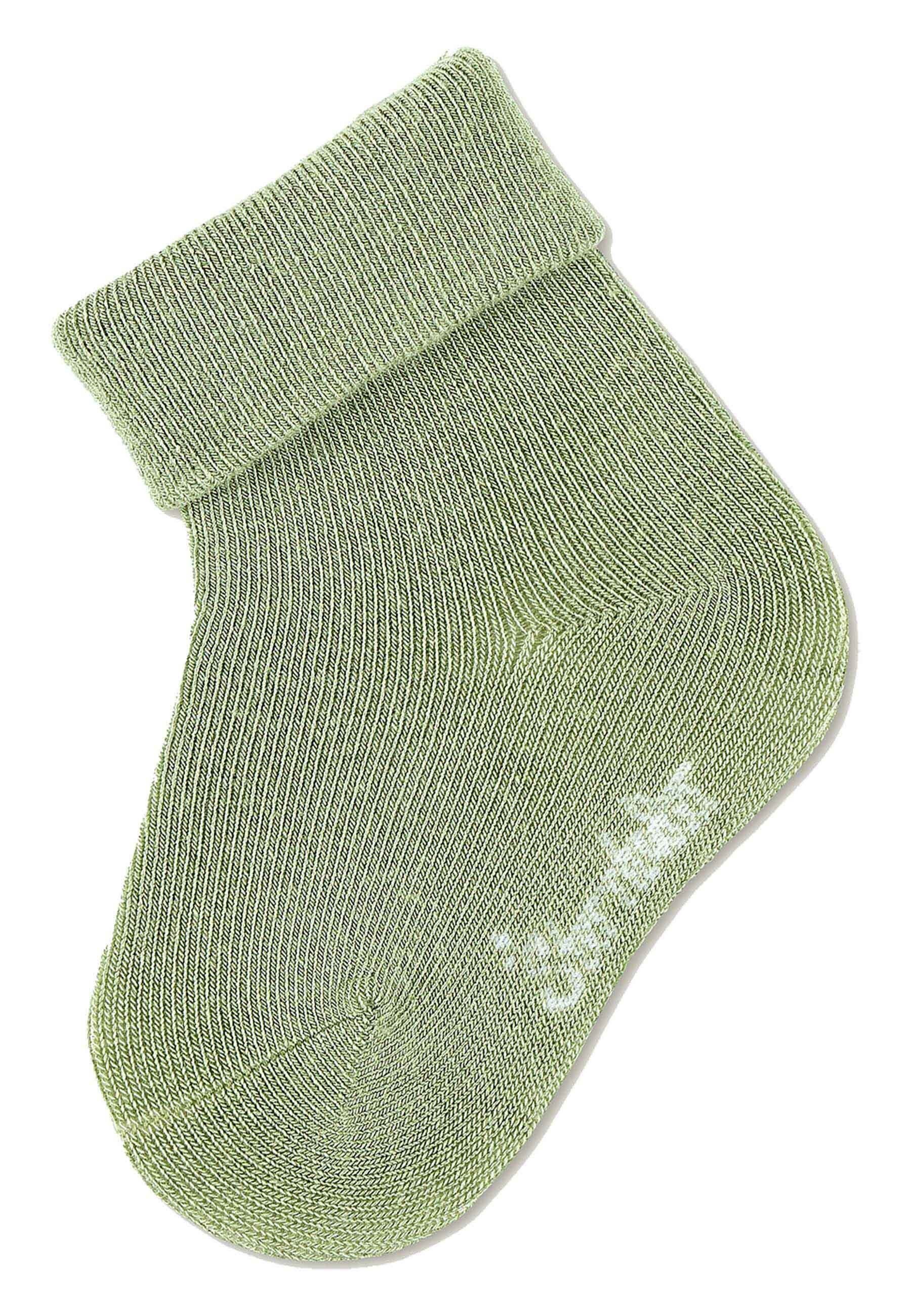 Sterntaler® Basicsocken Baby-Söckchen uni, 3er-Pack (3-Paar) Baby Söckchen - Baby Socken im Set uni, Hellblau oder Zartrosa - Superweiche Babysocken mit Umschlag für Neugeborene - mit Umschlag