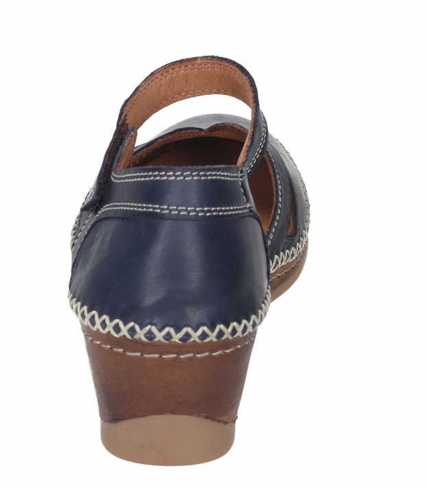 MANITU Keilsandalen blau