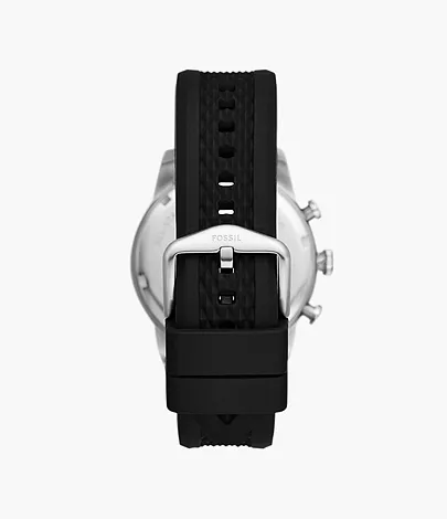 Fossil Uhr Chronograph Sport Tourer Silikon schwarz