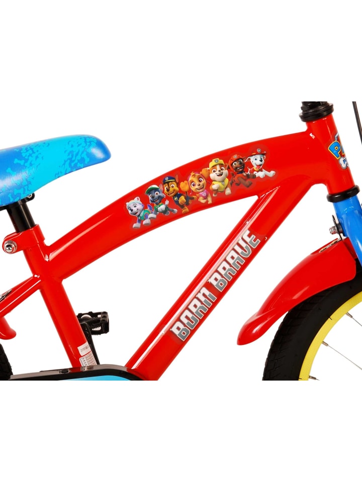 Volare Kinderfahrrad Paw Patrol Fahrrad für Jungen 16 Zoll Kinderrad Rot Blau 4 Jahre günstig kaufen onesize