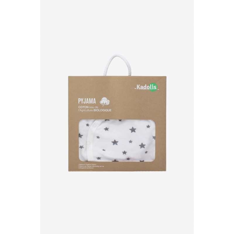 Pyjama bébé en Coton Bio imprimé étoiles