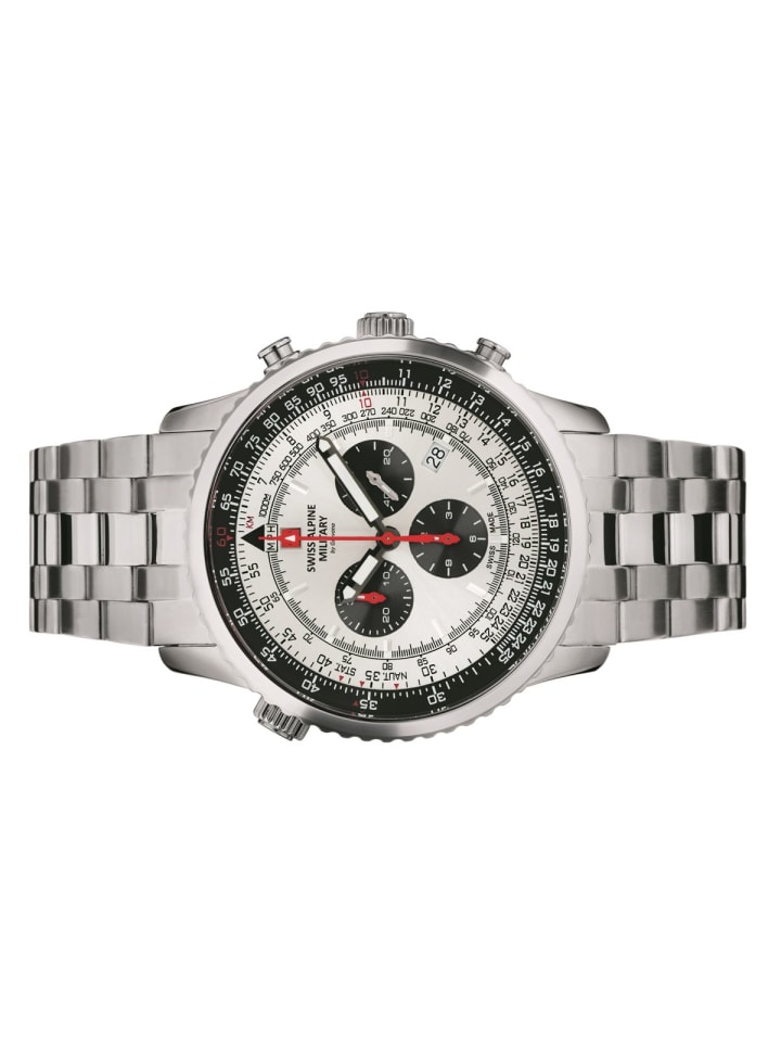 Swiss Military Quarzuhr 7078.9132SAM in Silber günstig kaufen onesize