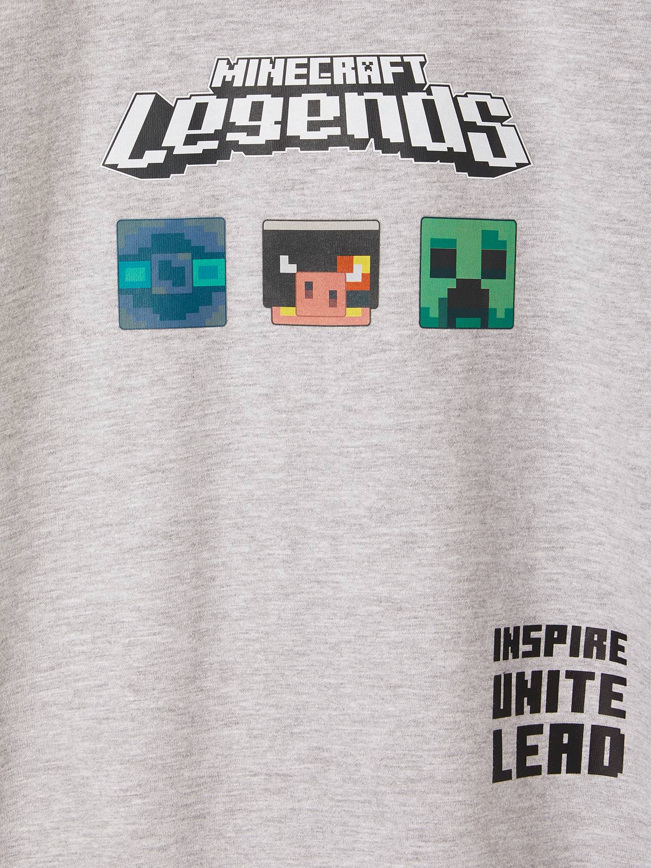 Minecraft Kinder T-Shirt MINECRAFT Legends - grau meliert